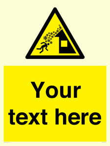 Custom warning roof avalanche